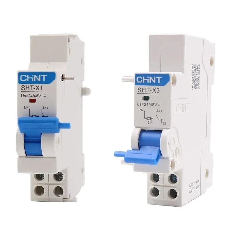 CHINT Shunt Release SHT-X1 SHT-X3 AC230V/400V AC/DC 24/48V Accessory for CHINT Circuit Breaker NXB-63 Series NXB