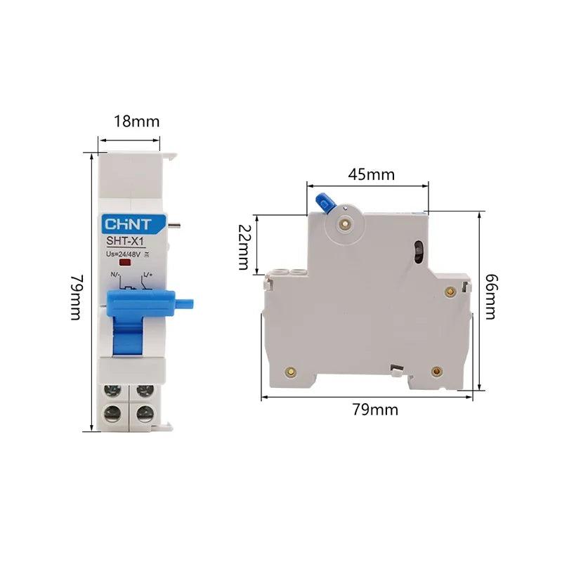 CHINT Shunt Release SHT-X1 SHT-X3 AC230V/400V AC/DC 24/48V Accessory for CHINT Circuit Breaker NXB-63 Series NXB