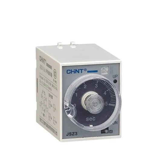 chint jsz3a time relay,on delay timer relay dc24v ac220v,8pin adjustable 0.05s-24h timing relay,din rail socket base timer switch,industrial sequential control relay