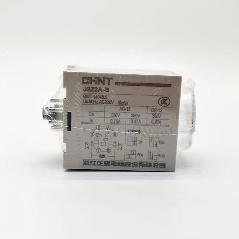 CHINT Time Power On Relay  JSZ3A-A A-B A-C A-D A-E 1S 5S 10S 30S 60S 1M JSZ3A ST3P AC380V AC220V AC110V AC36V  AC24V DC24V DC12V