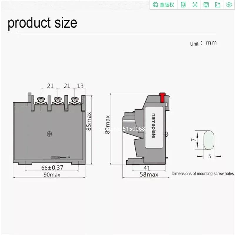 CHNT CHINT JR36-63 20-32A 28-45A 40-63A Thermal overload protection relay 220V Thermal Overload Relay