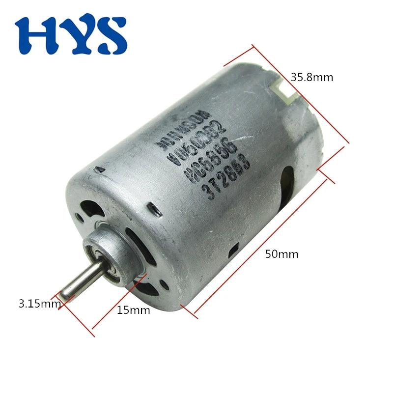 DC 12V 18V 25000RPM High Speed RS 545 Motor With Cooling Fan Ball Bearing Large Power for Electric Drill Tools Cutting