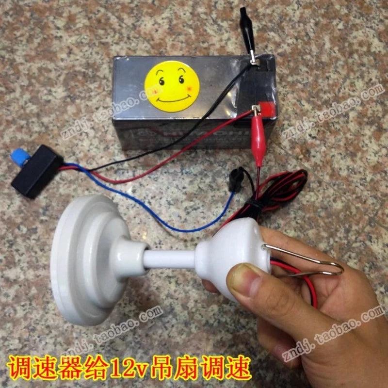 DC 12V Heating SheetThermostat Controller Light Bulb Dimming Electric PWM DC6V-12V Motor Speed Control Switch 5W 40W 80W 100W