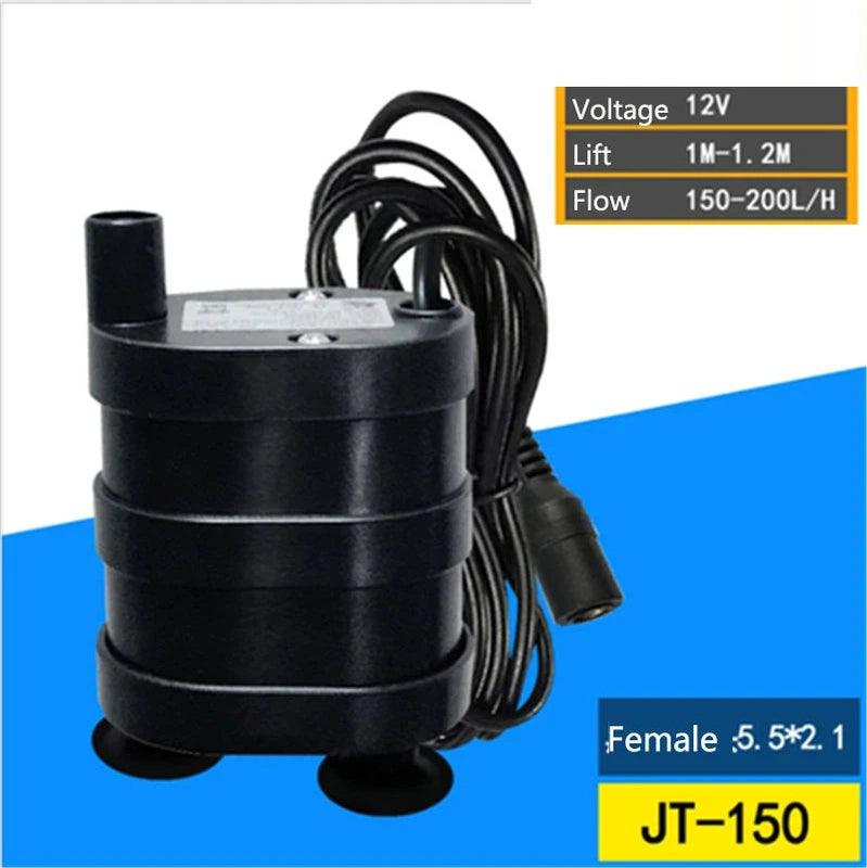 DC Mini Water Pomp 200L/h 12V Submersible Pump DC 5V USB 150L/h Electric Motor Brushless Pumps AC 220V Fish Tank Solar Water