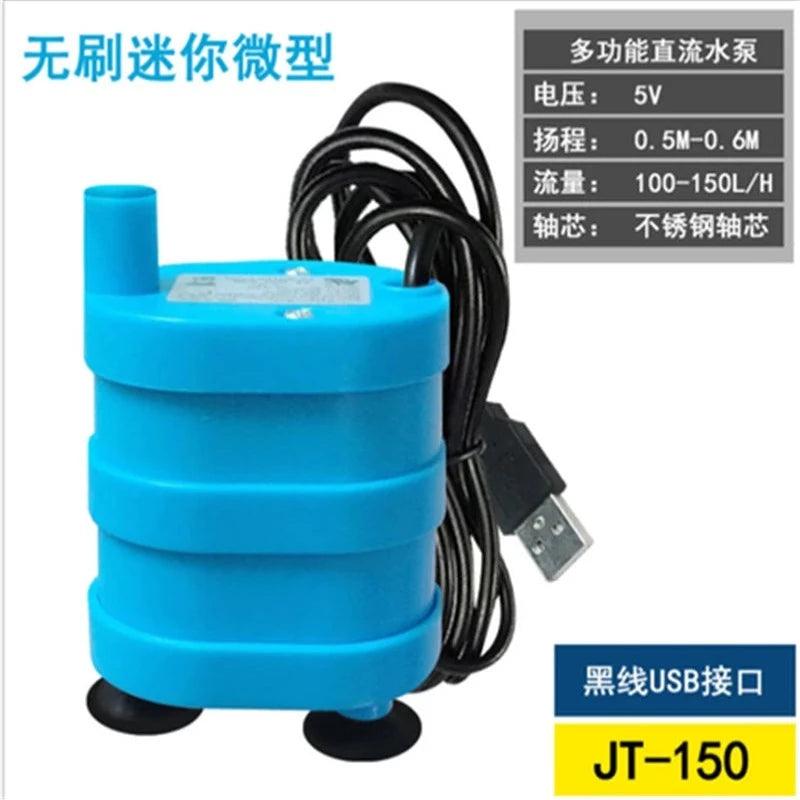 DC Mini Water Pomp 200L/h 12V Submersible Pump DC 5V USB 150L/h Electric Motor Brushless Pumps AC 220V Fish Tank Solar Water