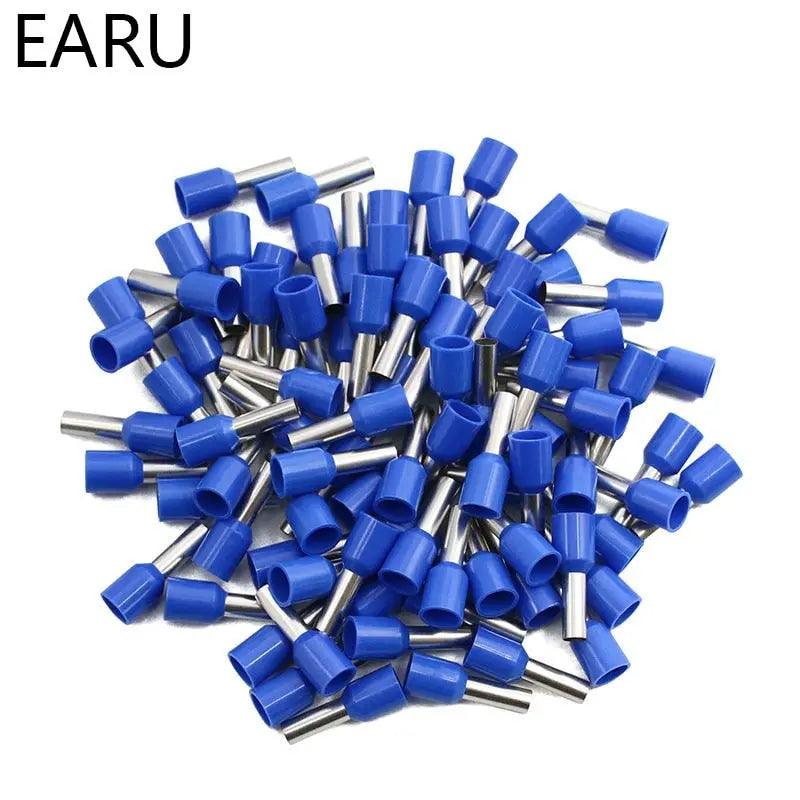 EARU- 1000pcs/Pack E0508 E7508 E1008 E1508 E2508 Insulated Ferrules Terminal Block - electrical center b2c