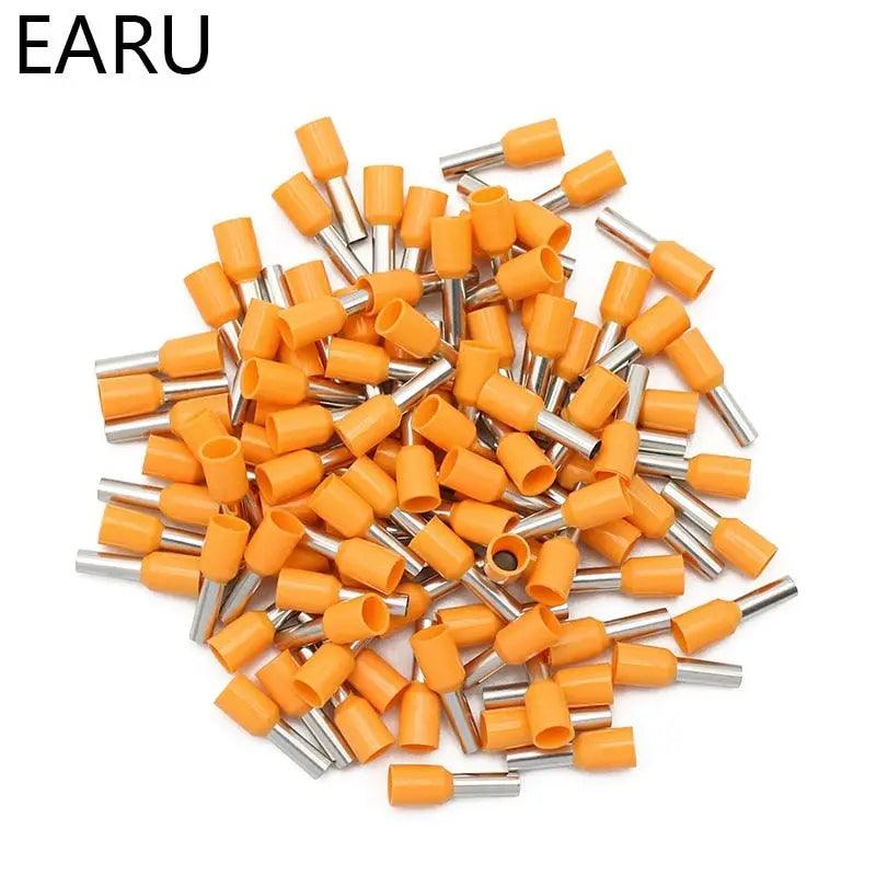 EARU- 1000pcs/Pack E0508 E7508 E1008 E1508 E2508 Insulated Ferrules Terminal Block - electrical center b2c