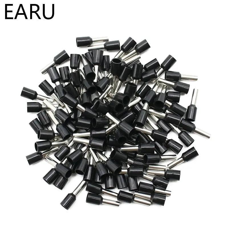 EARU- 1000pcs/Pack E0508 E7508 E1008 E1508 E2508 Insulated Ferrules Terminal Block - electrical center b2c