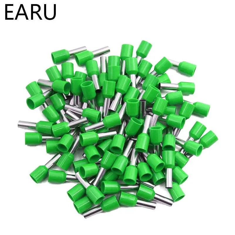 EARU- 1000pcs/Pack E0508 E7508 E1008 E1508 E2508 Insulated Ferrules Terminal Block - electrical center b2c