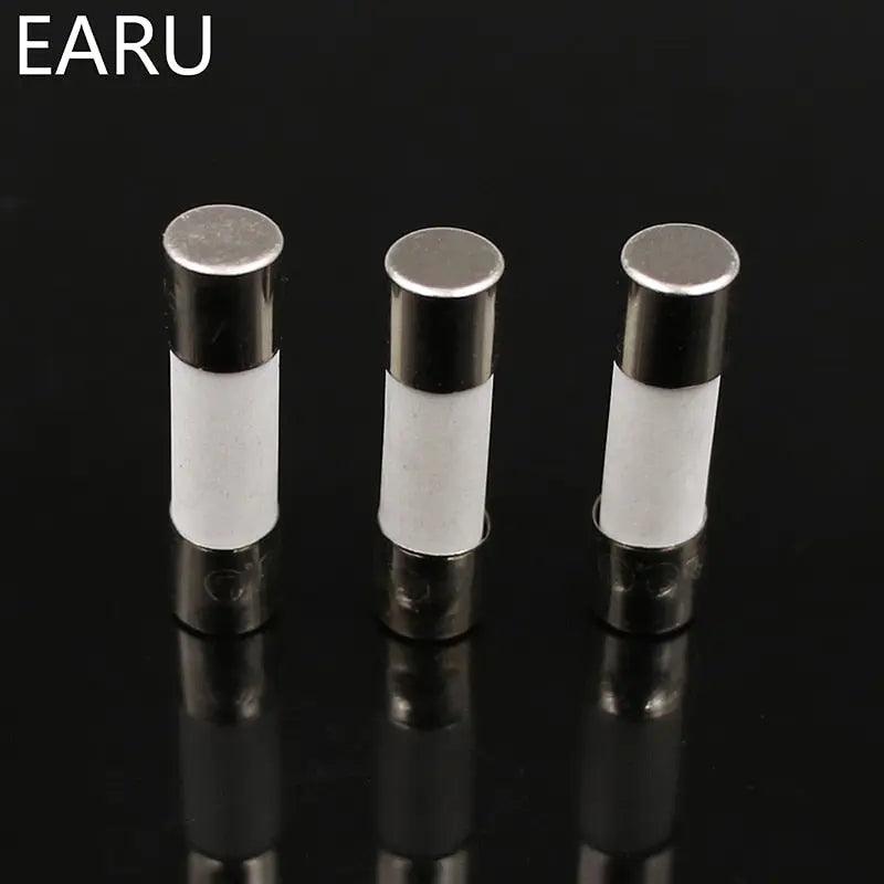EARU- 10pcs Ceramic Fuse 5mm x 20mm /0.5A up to 30A - electrical center b2c