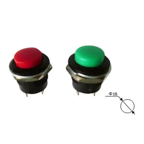 EARU- 10pcs DIY Momentary 16mm  Mini Round Push Button Switch| OFF-(ON) - electrical center b2c