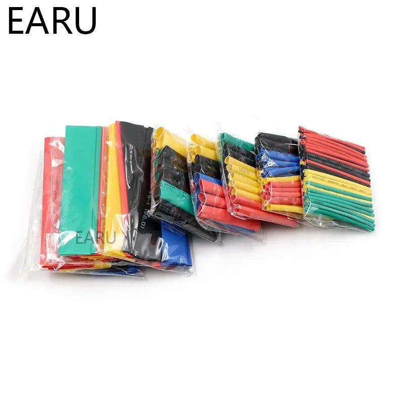 EARU- 164pcs Set Polyolefin Shrinking Assorted Heat Shrink Tube Set - electrical center b2c