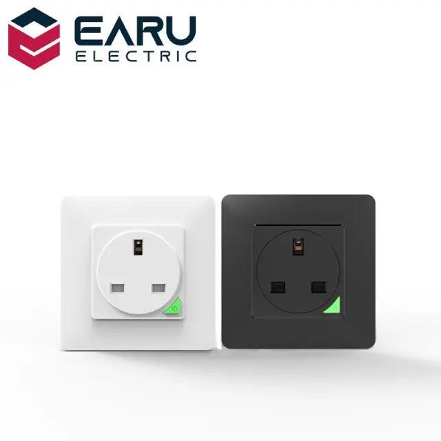EARU- 16A EU UK Universal WiFi Smart Wall Power Socket/ Remote Control - electrical center b2c