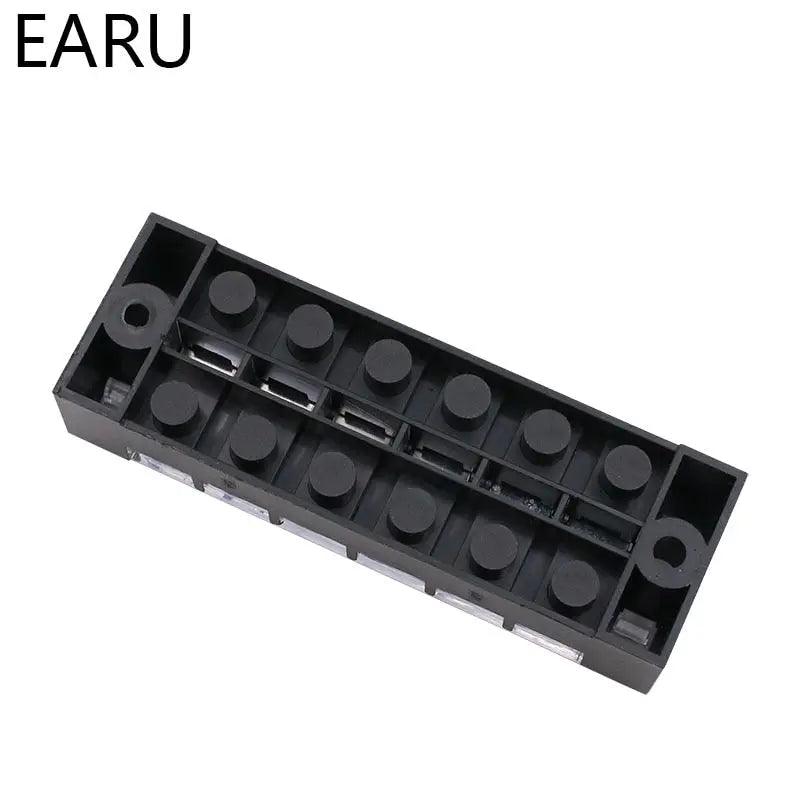 EARU- 1pc 25A 600V Dual Row Barrier Screw TB Series Terminal Block|  3 4 5 6 8 10 12 Positions - electrical center b2c