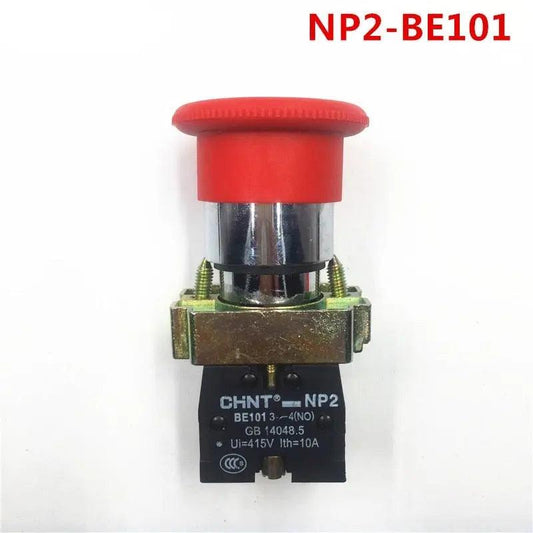 EARU- 1PC NP2-BE101 NC NO Momentary Latching 22mm Stop Push Button - electrical center b2c