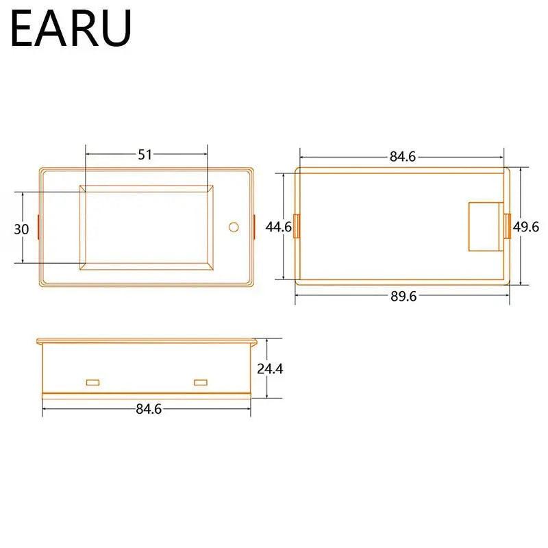 EARU- 20A 100A AC 80-260V DC 6.5-100V Digital Multi-Functional Meter - electrical center b2c