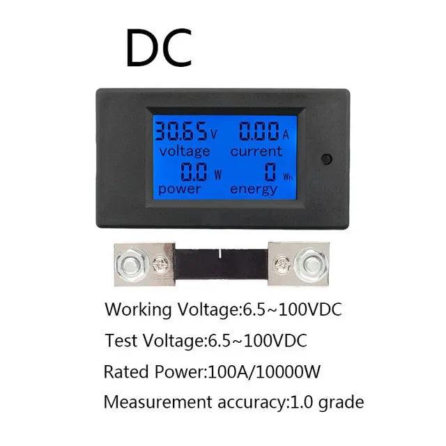 EARU- 20A 100A AC 80-260V DC 6.5-100V Digital Multi-Functional Meter - electrical center b2c