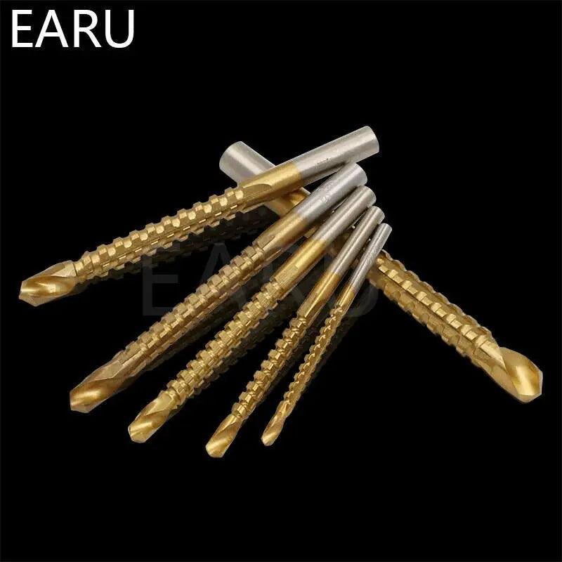 EARU-  3-8mm Titanium Coated HSS Drill Bit  6PCS/LOT - electrical center b2c