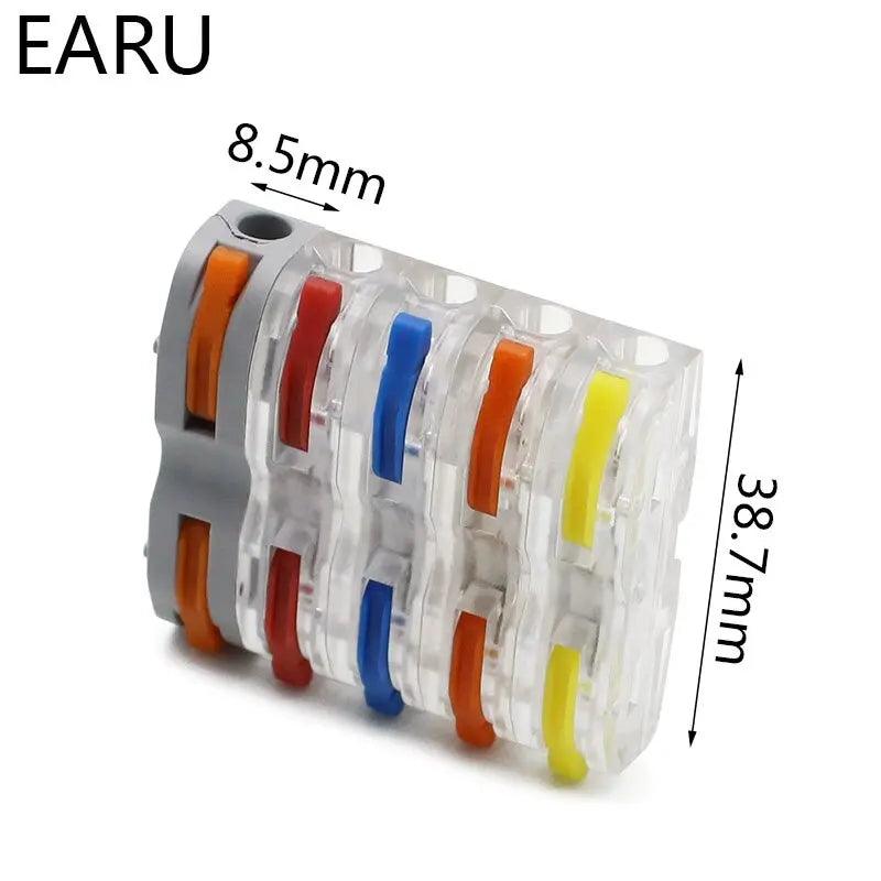 EARU- SPL-1 Mini Fast Quick Wire Connector| Universal Plug-in Conductor for LED - electrical center b2c