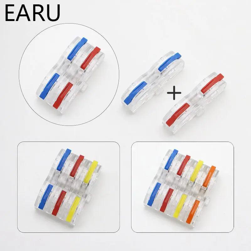 EARU- SPL-1 Mini Fast Quick Wire Connector| Universal Plug-in Conductor for LED - electrical center b2c