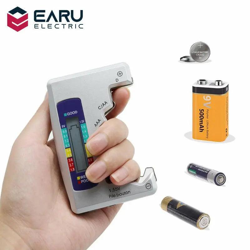 EARU- Universal Digital LCD Battery Tester - electrical center b2c