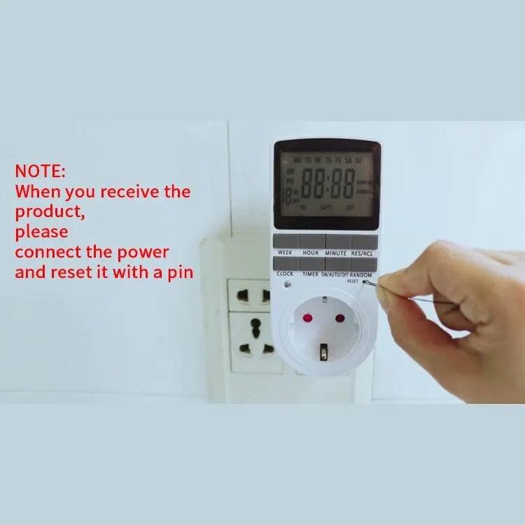 Electronic Digital Timer 24 Hour Cyclic| EU UK AU US BR FR Plug Optional - electrical center b2c