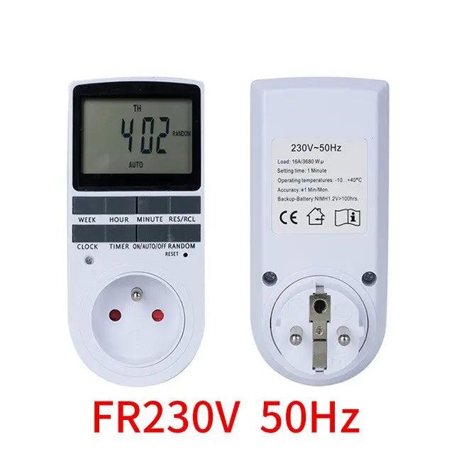 Electronic Digital Timer 24 Hour Cyclic| EU UK AU US BR FR Plug Optional - electrical center b2c