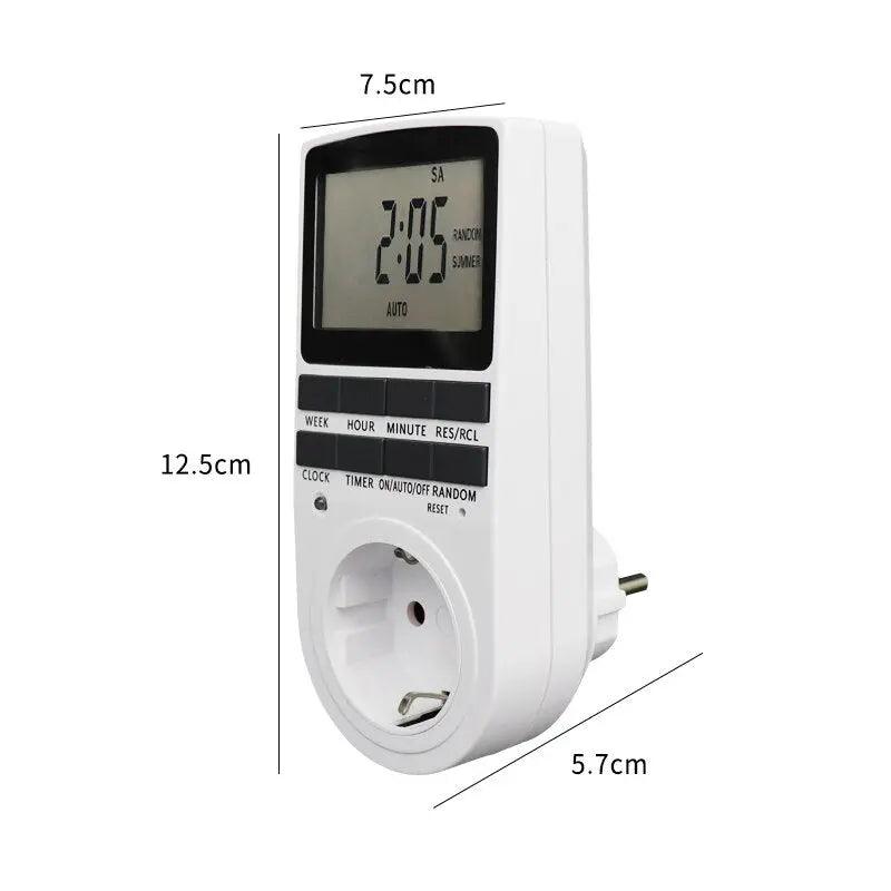 Electronic Digital Timer 24 Hour Cyclic| EU UK AU US BR FR Plug Optional - electrical center b2c