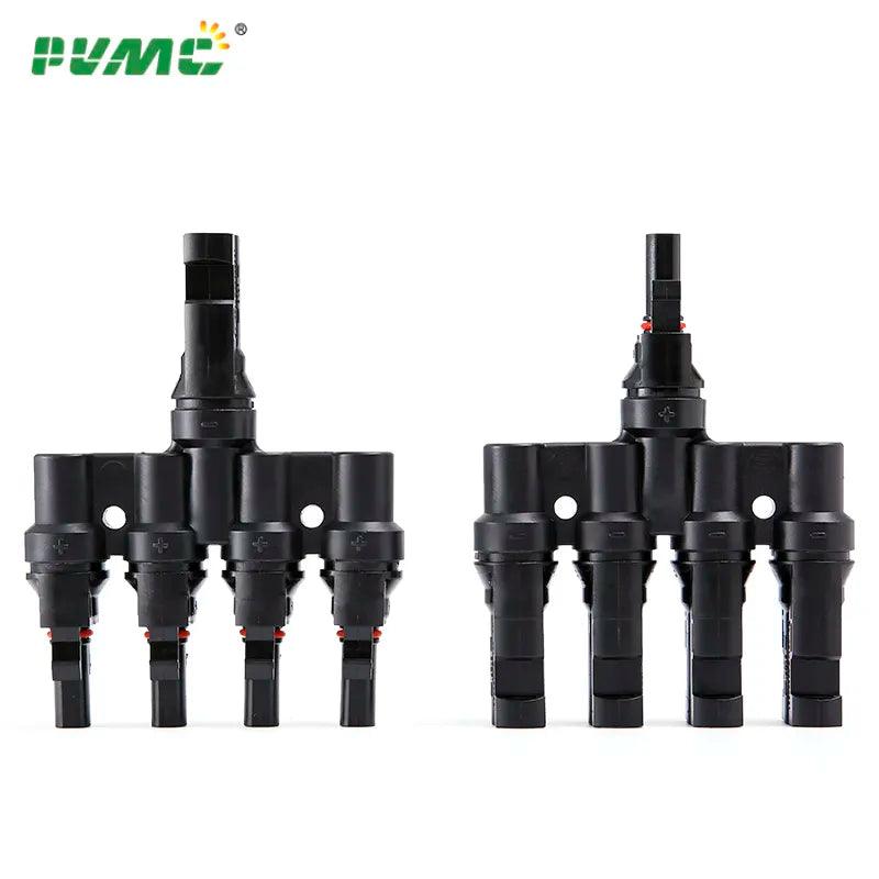 Free shipping 1 Pairs Solar Panel Branch Parallel Connector IP67 Waterproof Solar Connectors(Male and Female),for Solar Systems