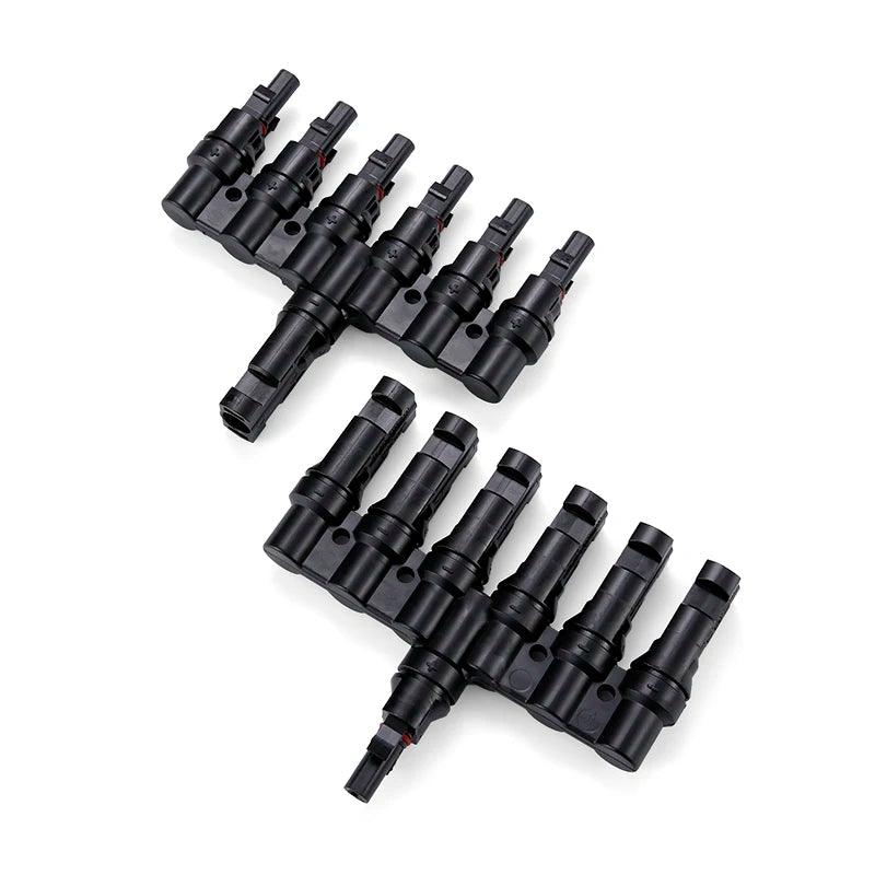 Free shipping 1 Pairs Solar Panel Branch Parallel Connector IP67 Waterproof Solar Connectors(Male and Female),for Solar Systems