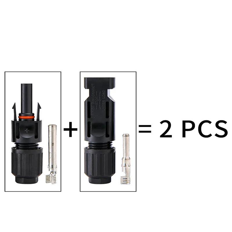 Free Shipping 600/400/200/100/40/20/10 Pcs DC Solar Connector Wholesale 1000V30A Panel Connectors Kit for PV/MC Cable 2.5/4/6mm2