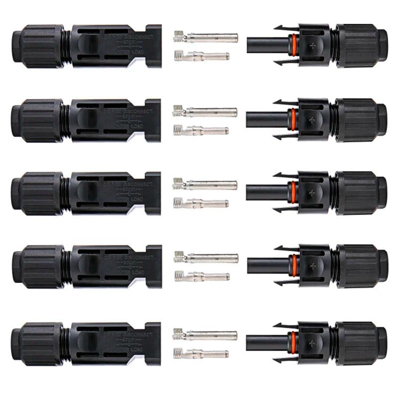 Free Shipping 600/400/200/100/40/20/10 Pcs DC Solar Connector Wholesale 1000V30A Panel Connectors Kit for PV/MC Cable 2.5/4/6mm2