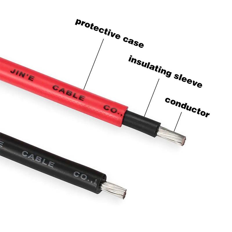 Free Shipping DC PV Cable Solar Connector Male and Female 1000V30A Panel Connectors for PVMC With 2.5/4/6mm2 1Pair Have 4 Joint