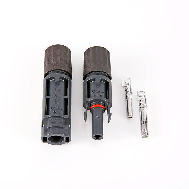 Free shipping  IP68 1500V Solar QC4 Conenctor PPO Housing Material solar connector PV Connector for 2.5/4/6mm2 Solar Cable