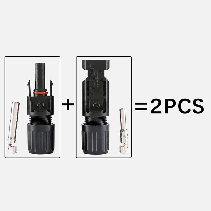 Free shipping PV004 TÜV IP68 DC Solar Connector 1000V/30A Panel Stecker PV Connectors Kit for Cable 2.5/4/6mm2 Wholesale