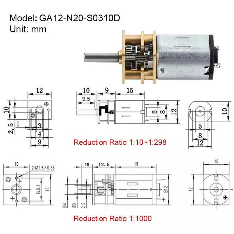 dc 12v gear motor