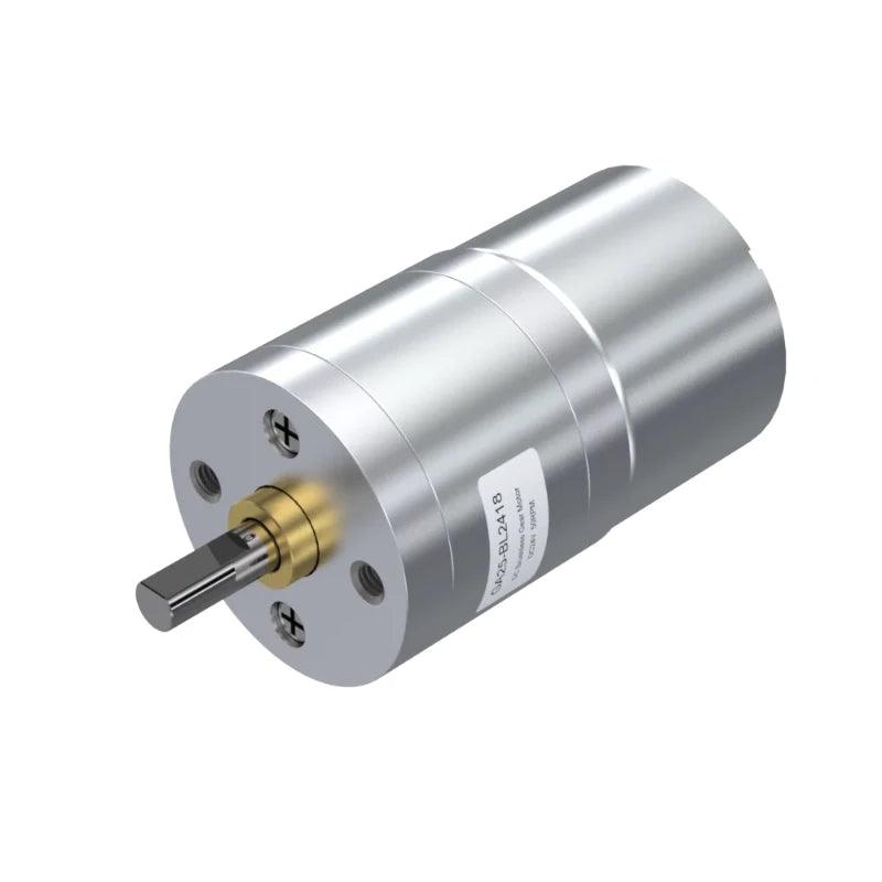 GA25-BL2418 DC Brushless 12V 24V High Torque Low Speed Micro BLDC Motor with Gearbox 15 20 40 50 85 110 180 250 400 900 2000RPM.