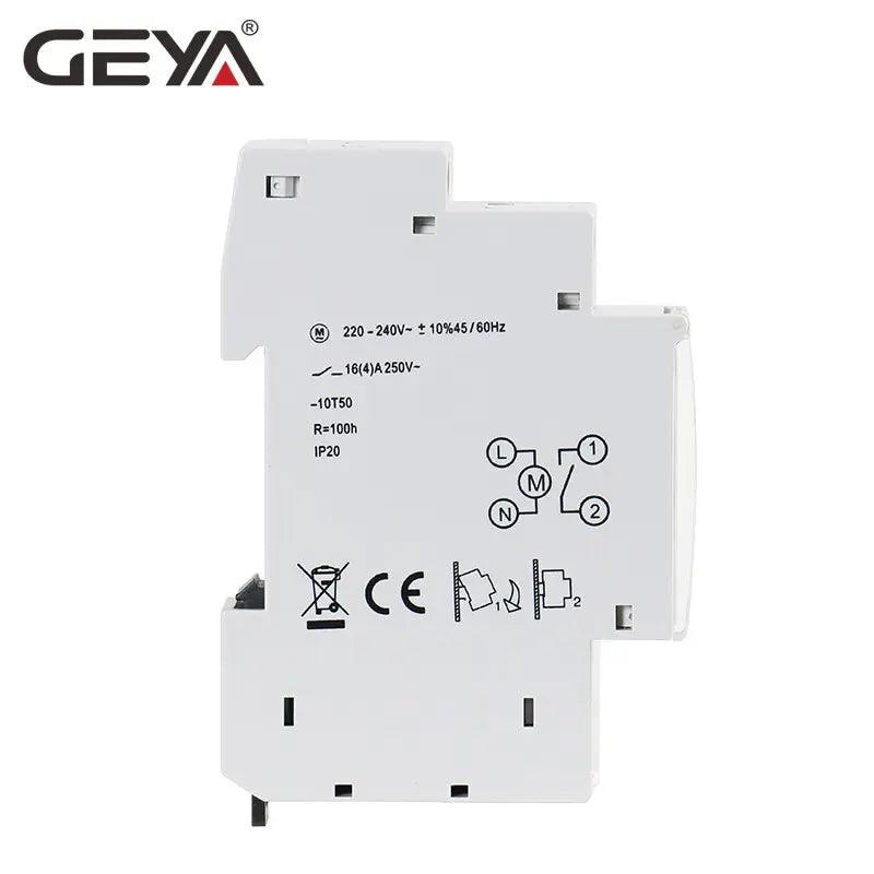 GEYA- TB45 Din Rail Mechanical Timer Switch| 96 times Time Set - electrical center b2c,din rail timer relay