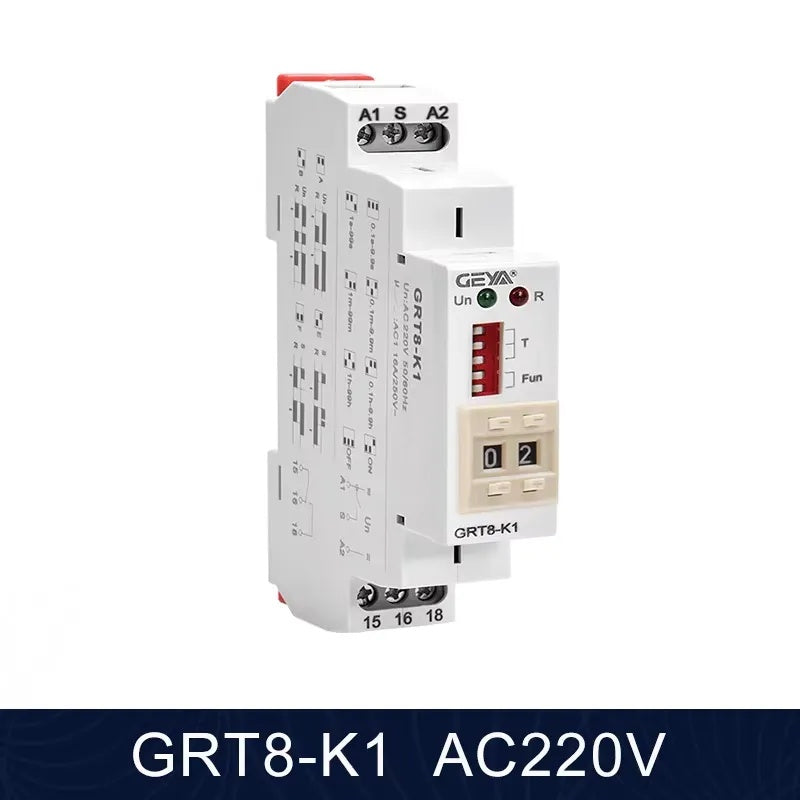 GEYA-  مرحل المؤقت متعدد الوظائف GRT8-M GRT8-K