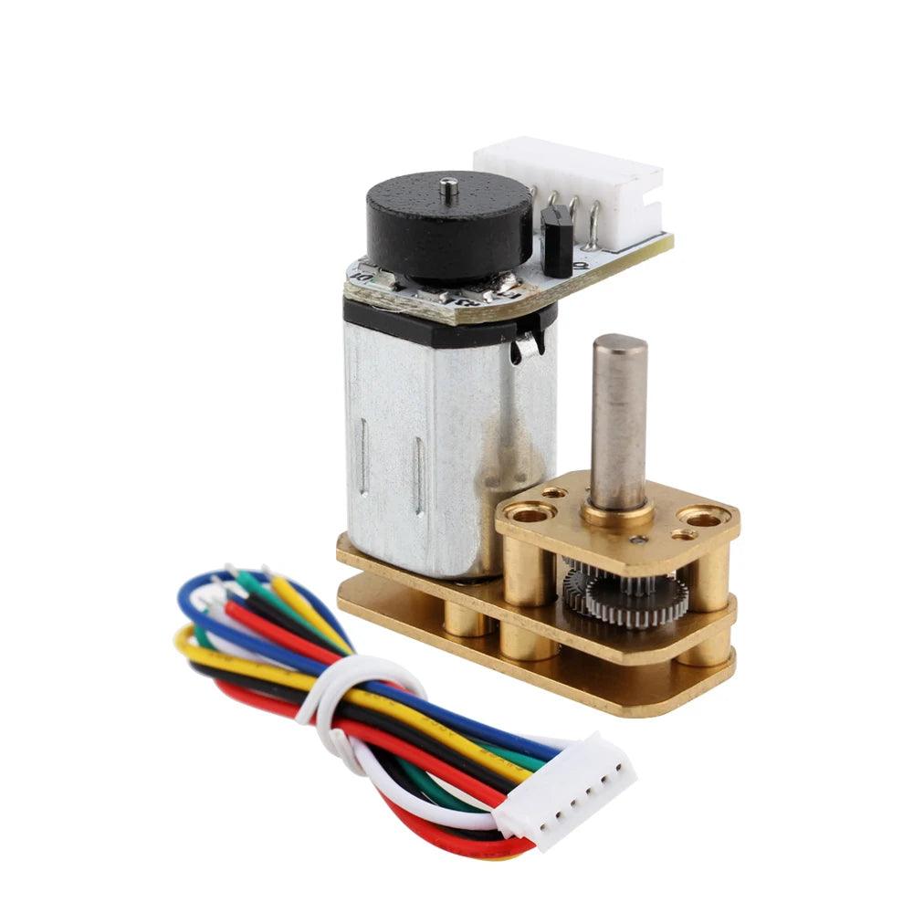 GM1024-N20 ABHL DC 12V 6V 3V Reduction Gear Motor Hall Encoder Invert Type For Robot Engine Electric 12 v Volt Metal Mini Motor