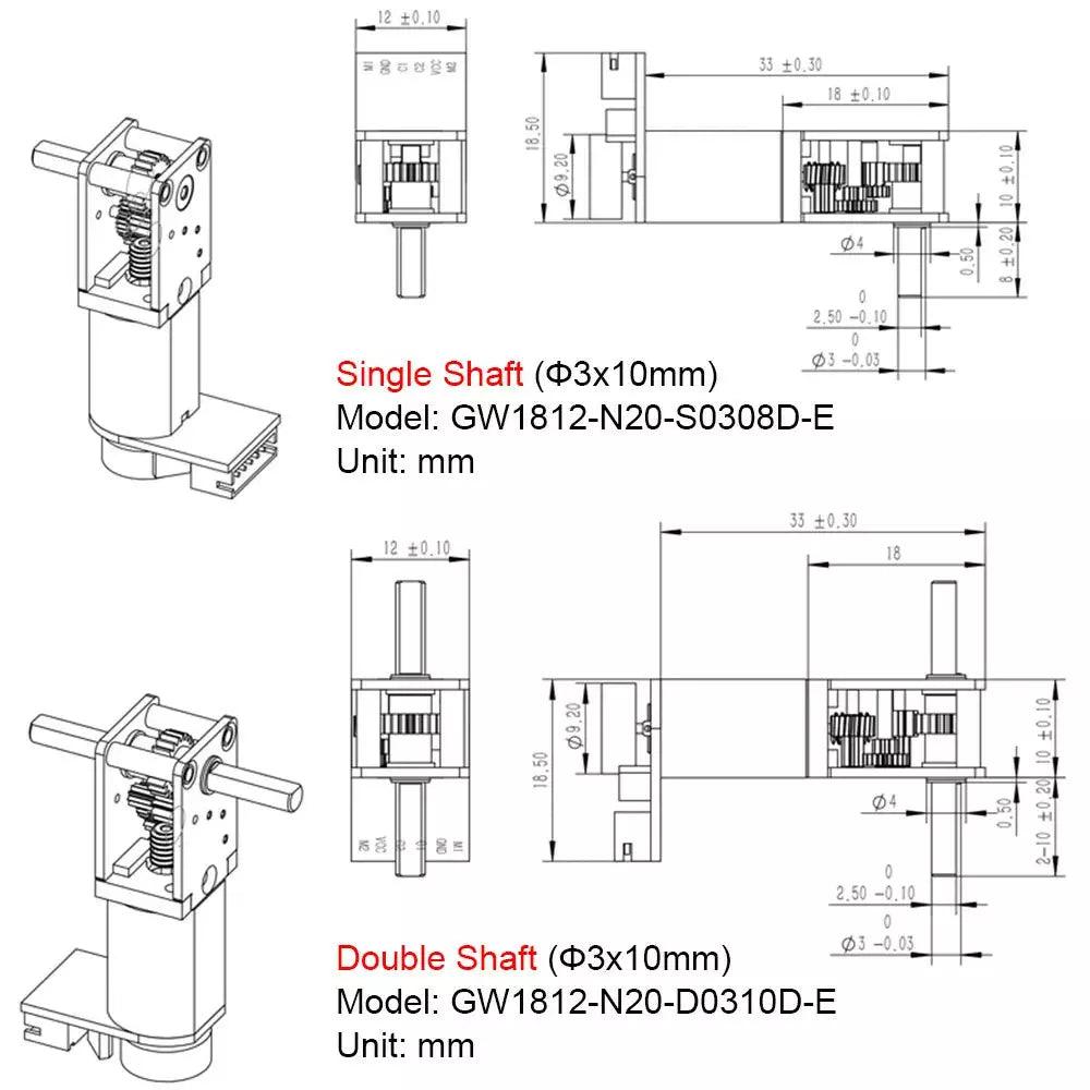 dc motor with encoder