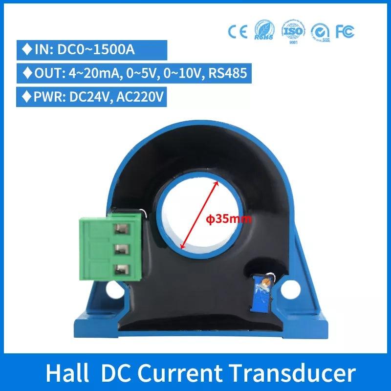 Hall Effect Current Sensor DC CT 800A 2-wire Closed Loop Split Core 4-20ma DC Current Transducer