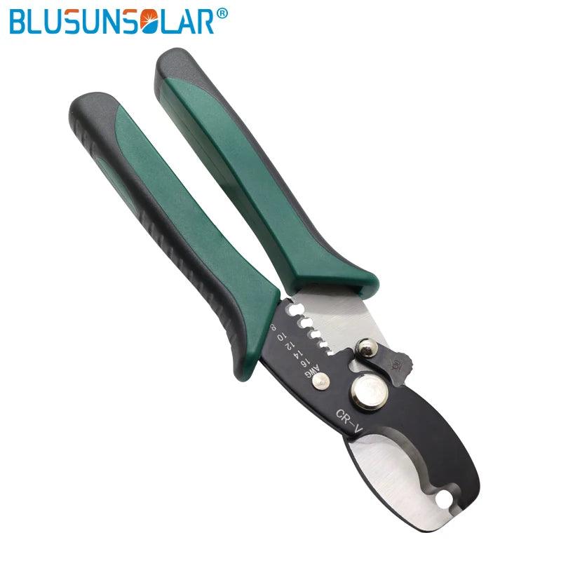 Hand Electrician Pliers for Crimping Wire Cable From 4-50mm2 AWG 12-1 with Cable Cutters/Thickened and Reinforced Metal Plate