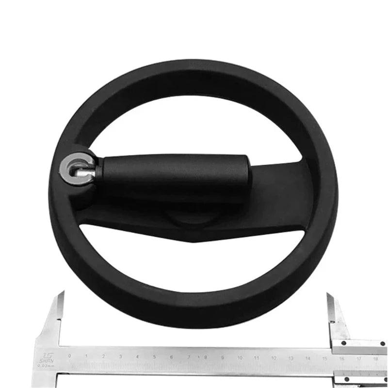Handwheel with Revolving Grip Double Spoke Nylon Hand Wheel for Machine Tool ALI88 100 125 200mm Solid Aluminium Alloy Foldable