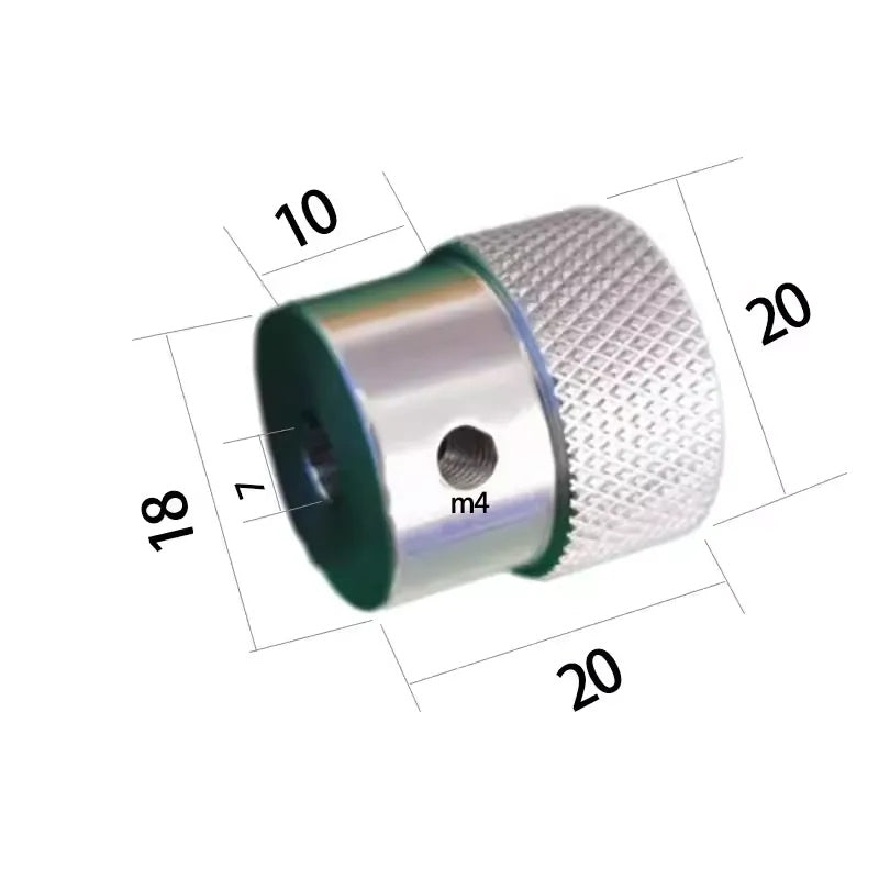 Aluminum Alloy Knurled Handwheel 50/60/80MM