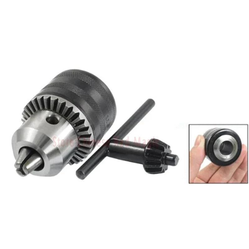 Hot Sale Key Type 1.5-13mm Capacity B16 Tapered Bore Drill Chuck With 5mm/6mm/8mm/10mm/11mm/12mm/14mm Motor Shaft Coupler Rod