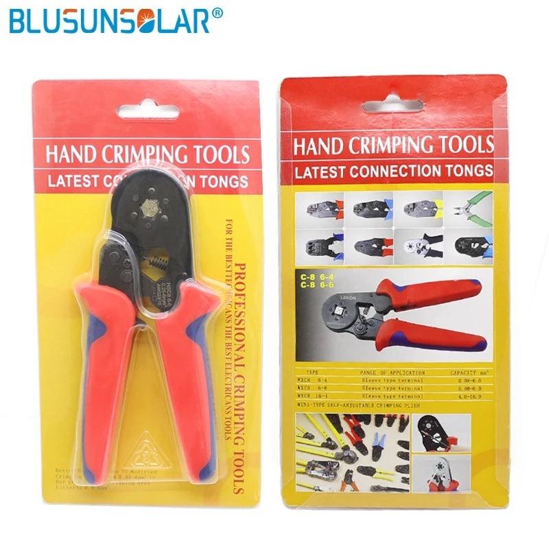 HSC6-6 Mini-type Self-adjustable SOLAR Wire Crimper ,0.25-6.0mm2(24-10 AWG) Terminals Crimping Tools