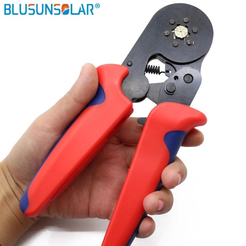 HSC6-6 Mini-type Self-adjustable SOLAR Wire Crimper ,0.25-6.0mm2(24-10 AWG) Terminals Crimping Tools