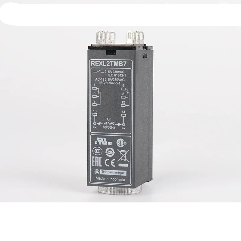 Schneider REXL Time Relay, REXL2TMB7, Relay with LED Indicator, Adjustable Timing Relay