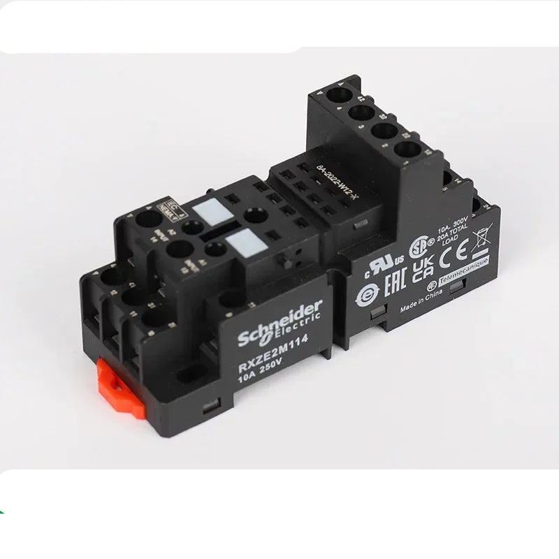 Schneider REXL Time Relay, RXZE2M114, Relay with LED Indicator, Adjustable Timing Relay BASE